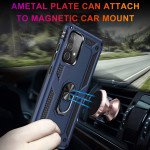 Wholesale Tech Armor Ring Stand Grip Case with Metal Plate for Samsung Galaxy A72 5G (Navy Blue)